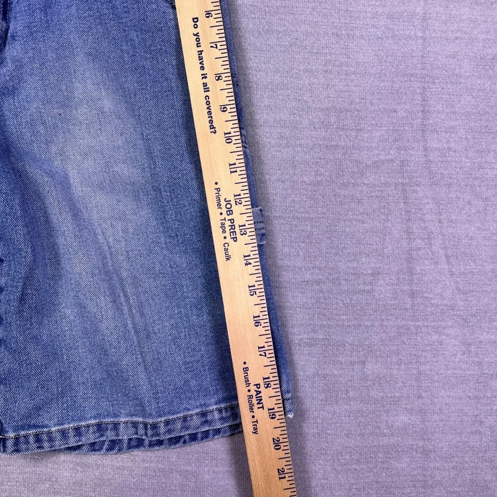 GAP Carpenter Relaxed Mid Rise Denim Shorts Kids 12 Blue Cotton